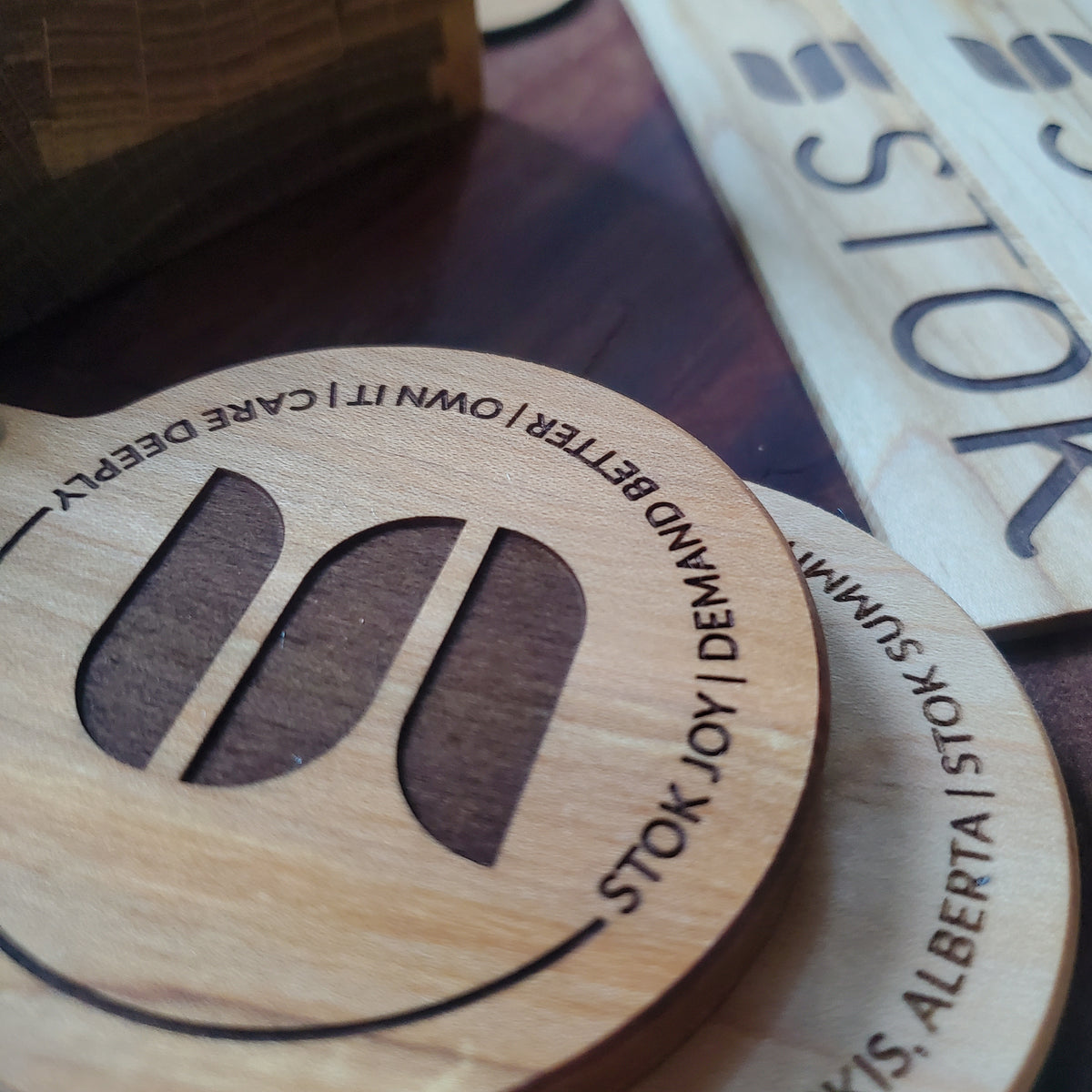 wood medals deep engraving