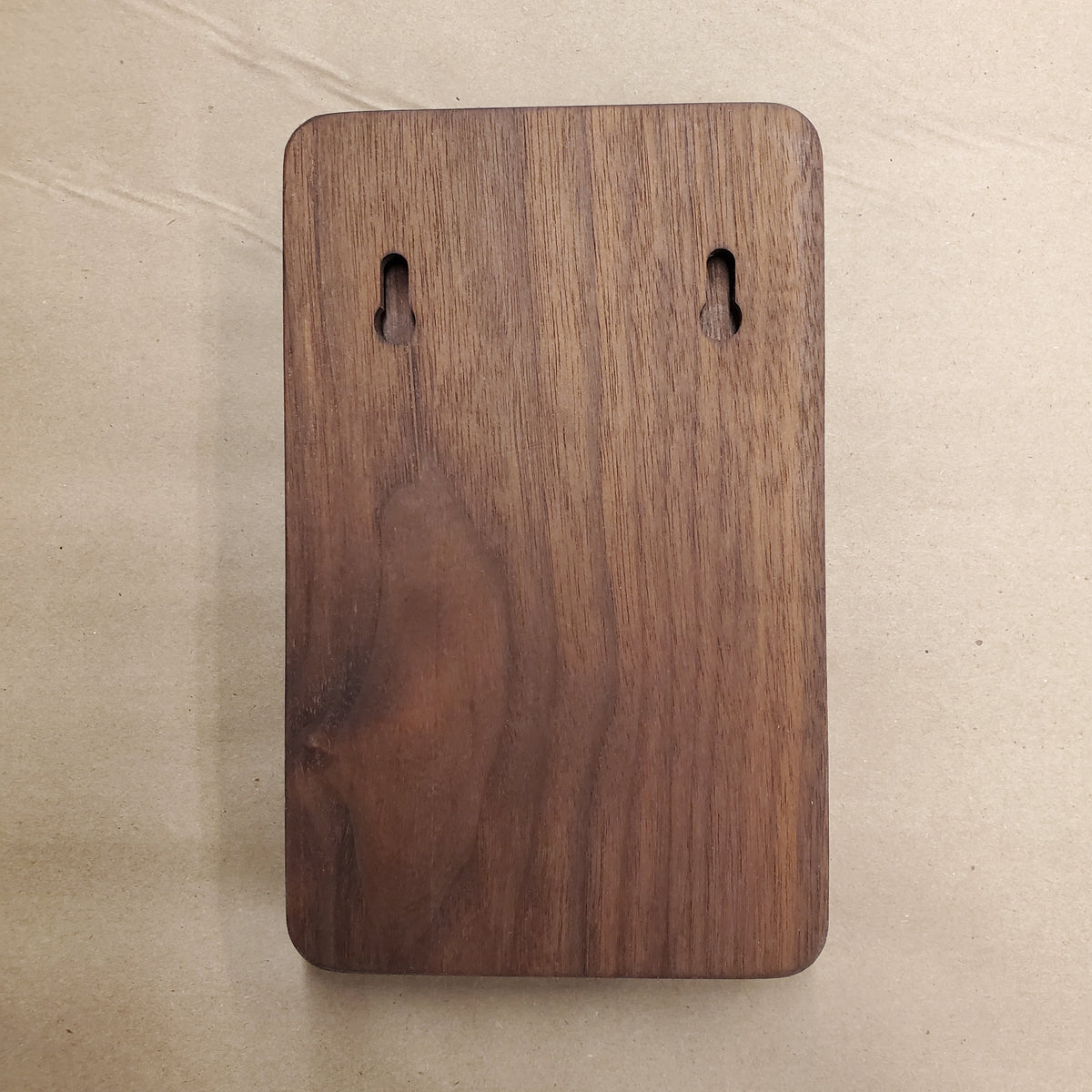 wood signage keyhole slots for hanging